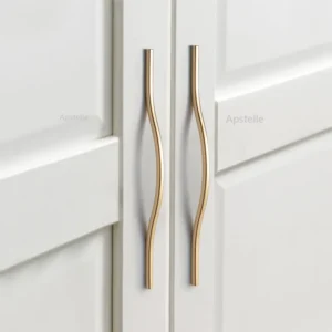 Cabinet Door Handle Kitchen Aluminium Alloy Wardrobe Drawer Knobs Gold Luxury Black Furniture Pulls Decorate Hardware