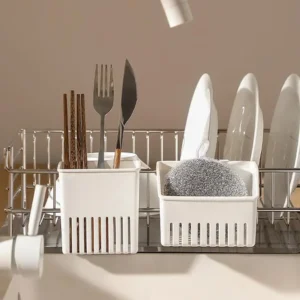 Kitchen Utensil Drying Basket Drying Rack Holder Kitchen Drying Basket Utensil Silverware Storage Holder for Utensil Forks