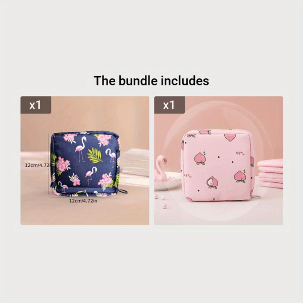 Cute Bear Portable Sanitary Napkin Storage Bag - Large Capacity, Waterproof, and Organizer for Women  - Cartoon Physiological Period Tampon Bag - Image 27