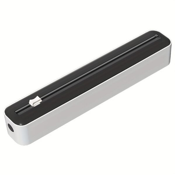 Dual-Action Fresh Wrap Dispenser & Cutter – Multi-Purpose Kitchen Sealer for Plastic, Tin Foil, Baking Paper & Wax Sheets – Reusable Packaging Machine with Orange Accents – Sleek White & Black Design, Kitchen Packaging Tool | Sleek Appliance Design | Dura - Image 5
