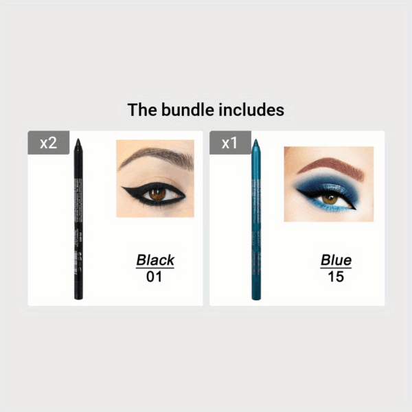 14-Color Colourful Eyeliner Pen, High Pigmented Pearly Glitter Shimmer Metallic Finish, Smokey Punk Gothic Style Eyeliner, Long Lasting Waterproof Eyeliner Stick For Music Festival - Image 22