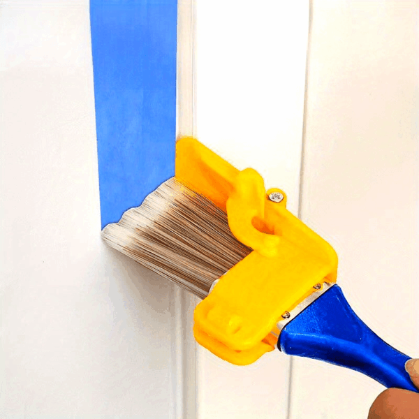 1 Set 2-in-1 Edge Painting Brush with Color Separation Guide, Durable Plastic Handle, Multi-Use DIY Paint Tool for Frame, Wall, Window, and Ceiling Edging, Lightweight, Precise Latex Paint Trimming Separator Tools - Image 10