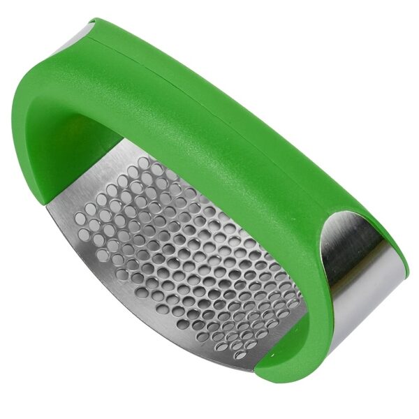 1pc, Garlic Press, Stainless Steel Garlic Press, Rocker Metal Garlic Mincer, Washable Garlic Crusher, Kitchen Garlic Chopper, Garlic Masher, Kitchen Stuff, Kitchen Gadgets Kitchen Accessories - Image 5