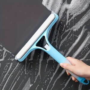 1pc set of household multi-functional glass cleaning artifact, double-sided brushing and scraping mirror, three-in-one glass scraper with watering can