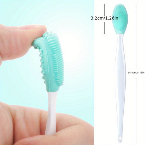 1pc PetPro Silicone Brush for Cats - Multi-Color, Exfoliating Black Seed Design, Easy-Clean Plastic Handle, Gentle Pet Scraper for Healthy Skin, Cat Grooming Brush | Soft Texture Brush | Durable Pet Brush, Cat Grooming Supplies