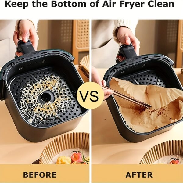 10/50/100pcs Disposable Square Paper Air Fryer Liners, 6.3'' Large Size Paper Basket Bowls, Non-Stick Baking Trays, Oven Accessories, Multi-Functional Kitchen Gadgets & Accessories - Image 29