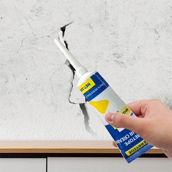 ProFix Wall Repair Kit - Fast-Drying, Easy-to-Use Paste for Home Walls, Gypsum Dents & Wood Scratches with White Putty Nail Hole Filler and Scraper for Smooth Finish - Image 4