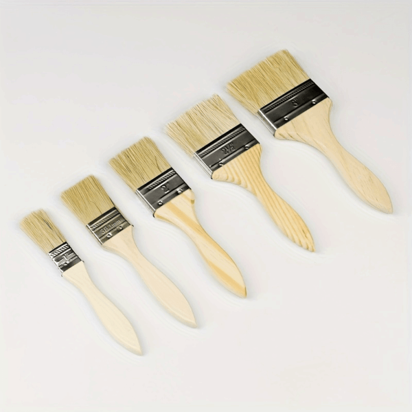 1/2pcs Thickened Wooden Handle Paint Brush, 1 Inch, 1.5 Inch, 2 Inch, 2.5 Inch, 3 Inch, 4 Inch, Wooden Handle Brush, Barbecue Brush, Various Bristles Brush, Paint Brush, Industrial Brush, Paint Brush, Soft Bristles Brush, BBQ Brush, Cleaning Brush - Image 24