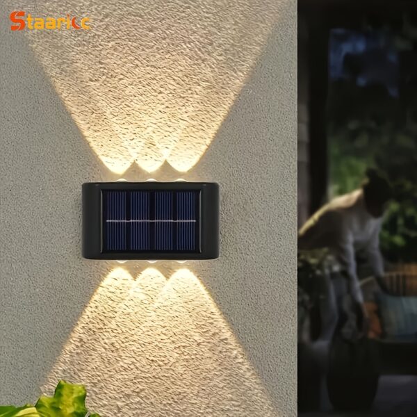 Staaricc 8/6/4/2pcs Solar Wall Light, Outdoor 6 LED Deck Lights, Wall Light, for Courtyard, Street, Fence, Garage, Garden Perfect Decoration - Image 13
