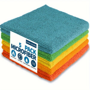 Highly Absorbent Microfiber Dishcloth, Durable, Suitable for Household Cleaning.