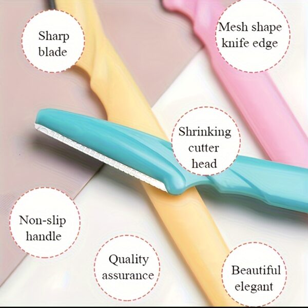 3-24pcs Eyebrow Razor Shaper Set, Facial Hair Remover Trimmer Grooming Kit for Women And Men, Stainless Steel, Non-Electric, No Battery Needed, with Various Colors for Versatility - Image 21