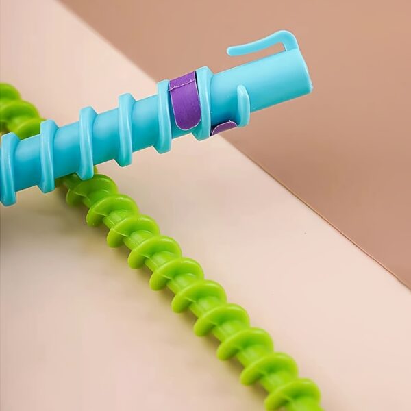 20pcs Hair Curler Set Spiral Hair Perm Rods DIY Plastic Barber Hairdressing Styling Curling Perm Rods - Image 18