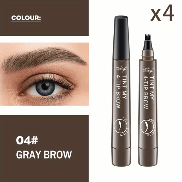 Waterproof Long-Lasting Microblading Eyebrow Pen - Creates Natural, Defined Brows With Micro-Fork Tip Applicator - Perfect Gift For Women With All Skin Types A Wild Eyebrow Easy To Use Easy And Fast Eyebrow Brush - Image 19