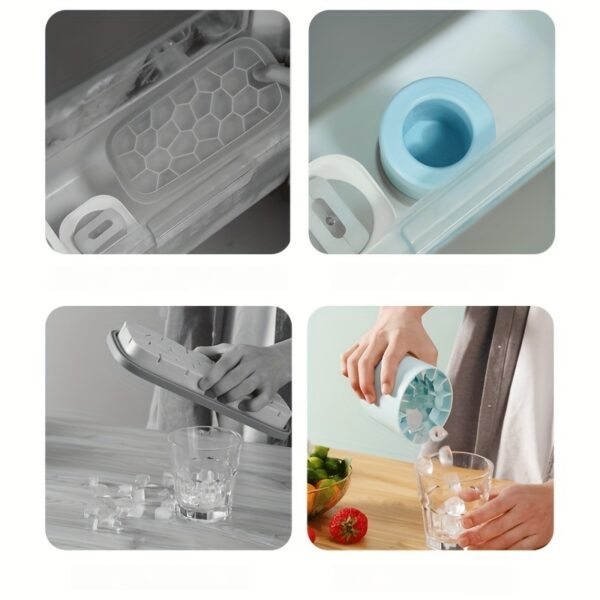 1pc, Make Perfectly-Shaped Ice Cubes With This Easy-Release Silicone Ice Cube Mold - Holds Up To 60 Cubes! Kitchen Accessories - Image 22
