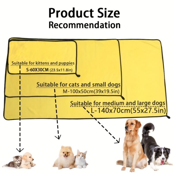 Super Soft And Absorbent Pet Towels - Perfect For Cats And Dogs! Christmas Gift - Image 2