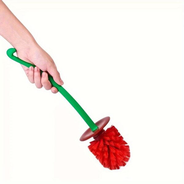 1-Set Cherry-Shaped Toilet Brush and Holder- Durable, Space-Saving Bathroom Cleaning Tool - Image 8
