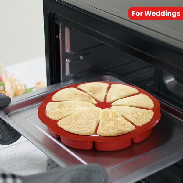 1/3pcs Nonstick Silicone Triangle Cake Mold Set - 8-Cavity Baking Pan for Brownies, Muffins, Cupcakes & More - Image 17