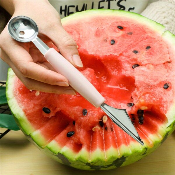 1pc, Stainless Steel Fruit Ball Digger, Reusable Watermelon Spoon, Creative Melon Baller Scoop, Watermelon Ball Scoop, Watermelon Scoop, Kitchen Stuff, Kitchen Gadgets, Kitchen Supplies - Image 13