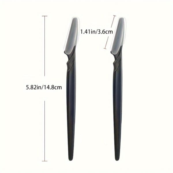 3-24pcs Eyebrow Razor Shaper Set, Facial Hair Remover Trimmer Grooming Kit for Women And Men, Stainless Steel, Non-Electric, No Battery Needed, with Various Colors for Versatility - Image 6