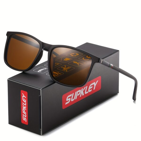 SUPKLEY Men'S Sports Sunglasses with Polarization, Lightweight Square Design, Comfortable Fit, Eyewear Accessory Comes with Original Packaging - Image 25