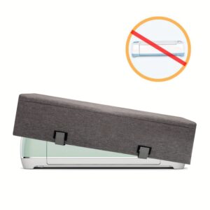 1pc Dust Cover Compatible With Cricut Explore Air And Maker, Heavy-Duty Canvas Cover with Back Pockets, home office supplies