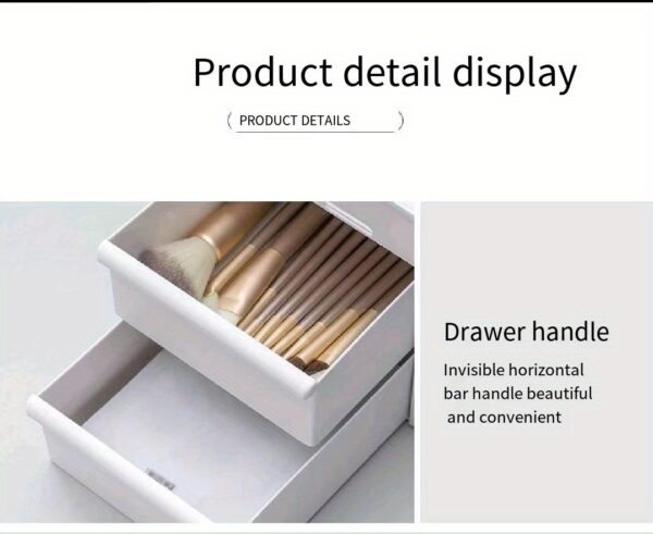 Makeup Organizer for Vanity Large Capacity Desk Storage with Drawers  Holder for Cosmetics, Skincare, Eyeshadow, Lotions, Lipstick, Nail Polish and Jewelry in Bathroom Bedroom Countertop - Image 24