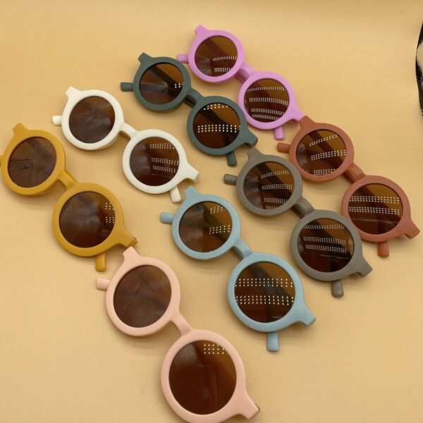 La Dearchuu Kids Fashion Fashion Glasses with Decorative Lenses, Lightweight Plastic Frame, 4 Colors (Beige/Teal/Orange/Yellow) for, Parties, Photo Shoots & Holiday Gifts, Kids Party Eyewear - Image 21