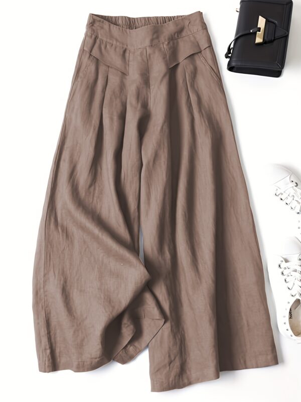 Chic Wide Leg Palazzo Pants - Versatile & Breathable - Perfect for Spring & Summer, Stylish Comfort for Women’s Casual and Work Wardrobe - Image 6