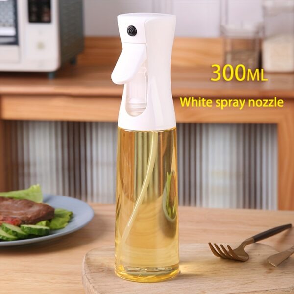 1pc/ Baking Oil Spray Bottle,Cooking Oil Sprayer,200ML/300Ml PET Material Oil Sprayer,Air Fryer Spray Bottle,Kitchen Baking Supplies,Canola Oil Sprayer,Salad Making,Baking,Frying,Grilling,Greenery,Salon,Hairdressing (White/Black) - Image 5
