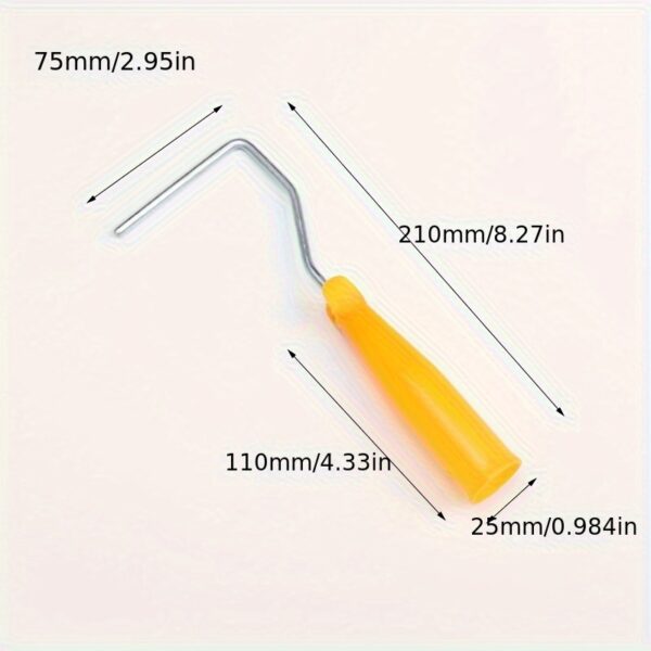 10/20pcs 4 Inch Water-based Paint Latex Paint Roller Brush Set, 10 Sponge Heads, 1 Bracket, Embossed Small Thumb Traceless Brush - Image 6