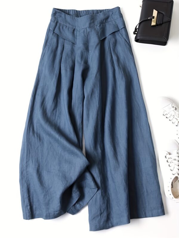 Chic Wide Leg Palazzo Pants - Versatile & Breathable - Perfect for Spring & Summer, Stylish Comfort for Women’s Casual and Work Wardrobe - Image 7