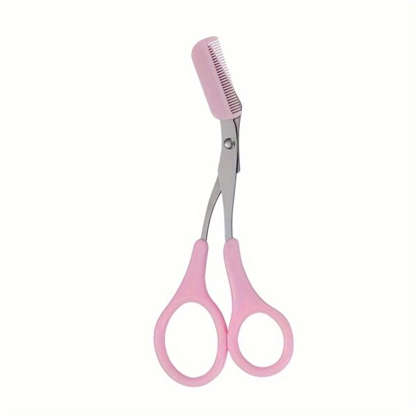 Eyebrow Trimmer Scissor With Comb Facial Hair Removal Makeup Tool Grooming Shaping Shaver Cosmetic Accessory - Image 3