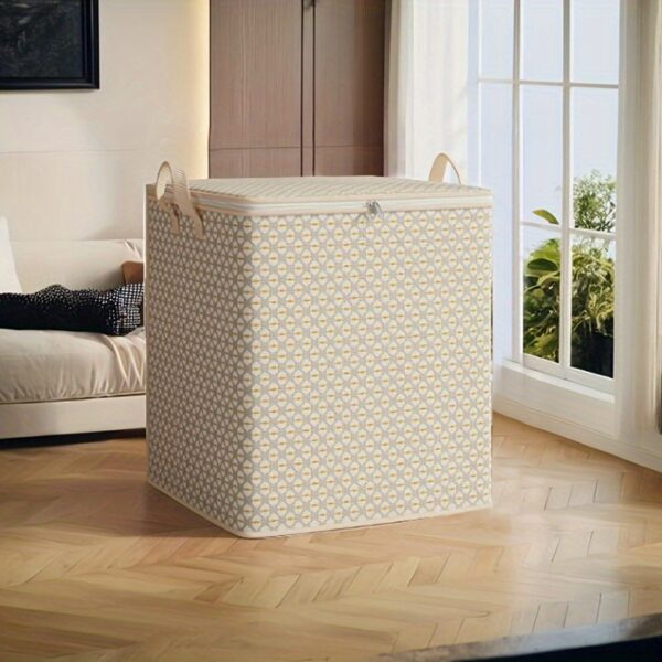Large 220L Storage Bag - Multifunctional Clothes, Air Conditioning Duets, Bedding And Underwear Storage Bag - Space Saving, Portable Design, Zipper Closure, Essential for Moving | Portable Storage Box | Fabric Structure, Bed Storage Ba - Image 6