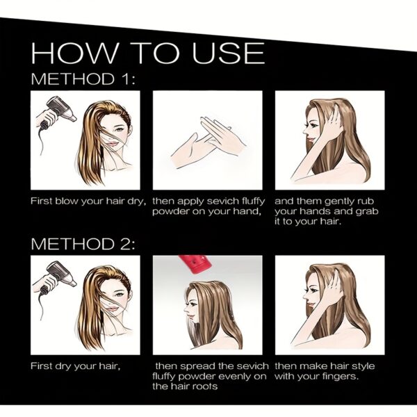 Volumizing Hair Powder For Men And Women, Hair Styling Shaping Powder, No Washing Required - Image 10