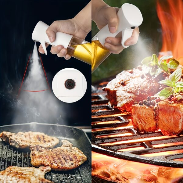 1pc/ Baking Oil Spray Bottle,Cooking Oil Sprayer,200ML/300Ml PET Material Oil Sprayer,Air Fryer Spray Bottle,Kitchen Baking Supplies,Canola Oil Sprayer,Salad Making,Baking,Frying,Grilling,Greenery,Salon,Hairdressing (White/Black) - Image 14