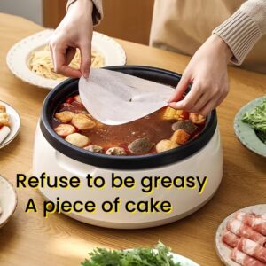 20pcs/50pcs High Temperature Resistant Oil Absorbing Paper Pad Non-Woven Material Film for Fried Food Baking