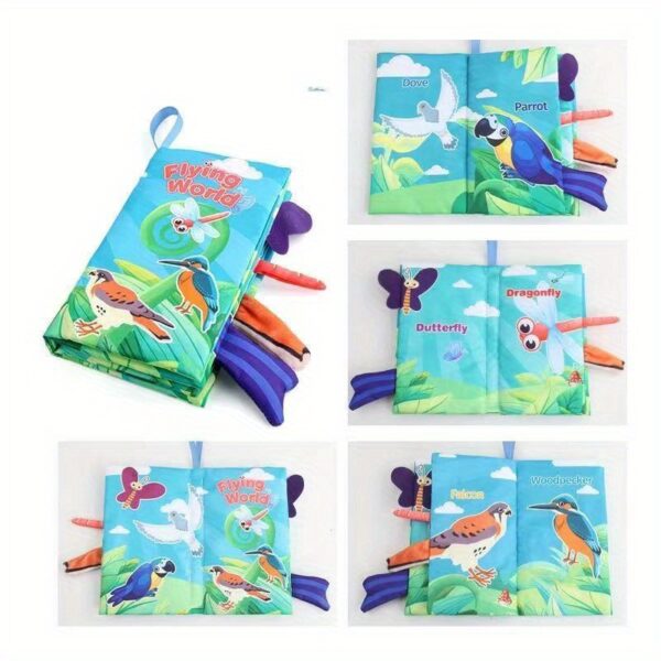 Baby Books -Baby Toys Gifts Touch Feel First Cloth Crinkle Soft Books Infant Tummy Time ToysLearning Sensory Baby Toys Stroller Toys Christmas Halloween Thanksgiving Gifts - Image 7