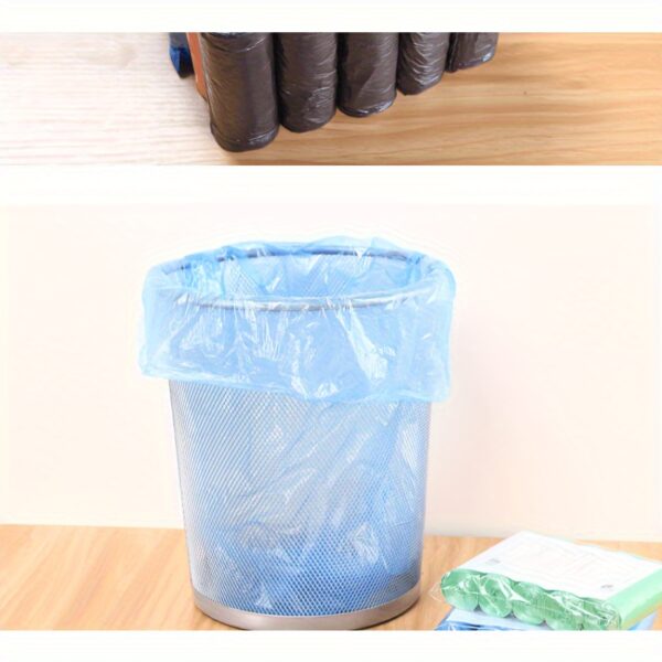 100pcs Durable Plastic Disposable Trash Bags - Pack of 5 Color-Coded Rolls for Office, Living Room, Bedroom, Bathroom, Kitchen Cleaning - High-Quality, Space-Saving, and Versatile for Everyday Use, Versatile Trash Bags | Practical Utility Bags | Easyacces - Image 10