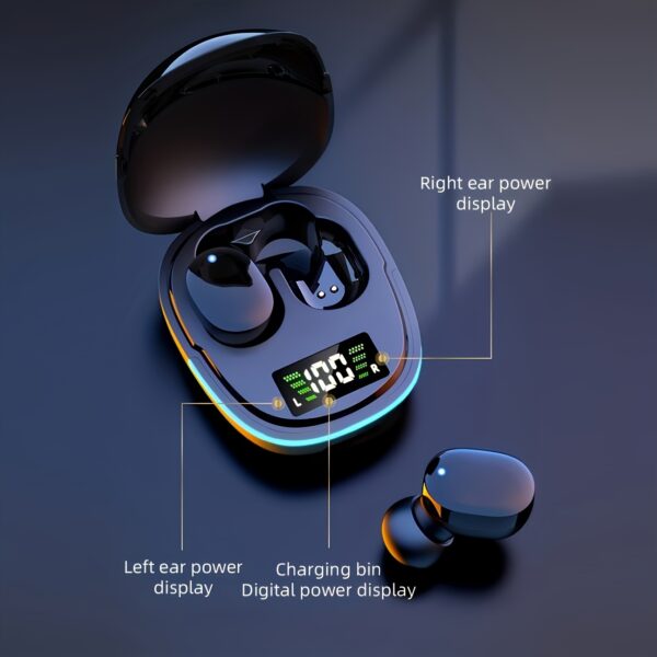 2024 New Generation Wireless Earbuds - Earbud Headphones with LED Display, Touch Control, TWS True Wireless Stereo, Sweat-Resistant Design for Sports, Music, and Gaming - Compatible with IOS and Android Devices - Image 4