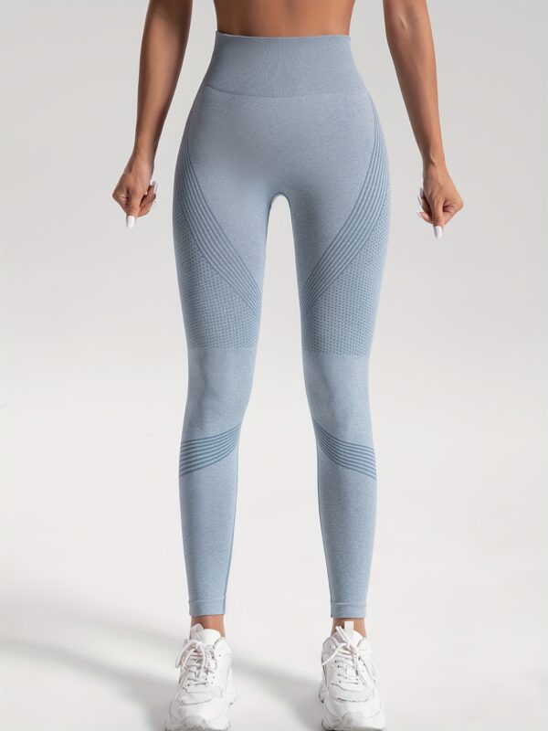 2pcs Solid Color High-Stretch Fitness Yoga Sports Leggings, Soft Breathable Yoga Tight Pants, Women's Activewear - Image 69