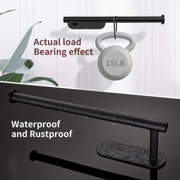 Self Adhesive Paper Towel Holder Under Cabinet For Kitchen, Paper Towel Roll Holder Wall Mount - Image 3