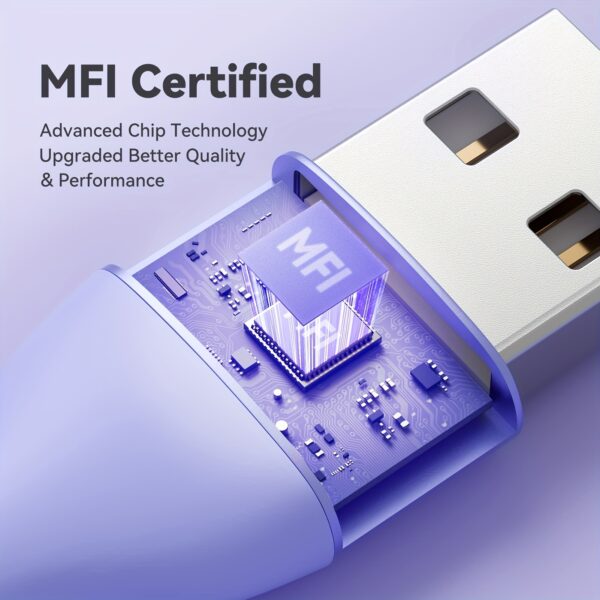 1/3pcs 10ft Fast Charging Cable - MFi Certified for iPhone 14/13/12/11 Pro Max/12 Mini/XR/XS/X/8/7/6 Plus SE (Lightning Connector) - Image 7