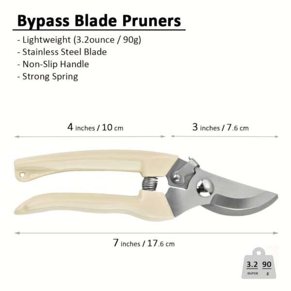 1pc/2pcs Garden Pruning Shears Set Sharp Blades For Cutting Flowers, Trimming Plants, Bonsai & Fruits Picking - Image 4