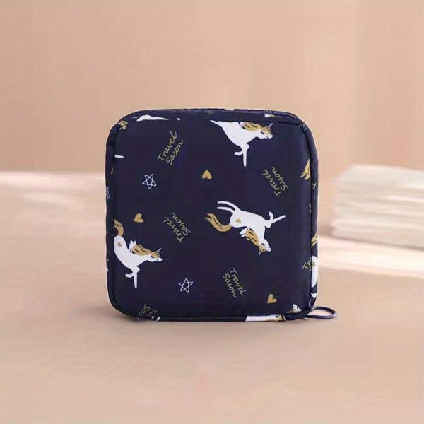 Cute Bear Portable Sanitary Napkin Storage Bag - Large Capacity, Waterproof, and Organizer for Women  - Cartoon Physiological Period Tampon Bag - Image 17