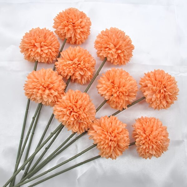 5pcs Glorious Chrysanthemum Ball Flowers Bouquet - Perfect for Home, Office, Coffee House, Parties, and Weddings - Artificial Flowers for Important People - Image 19
