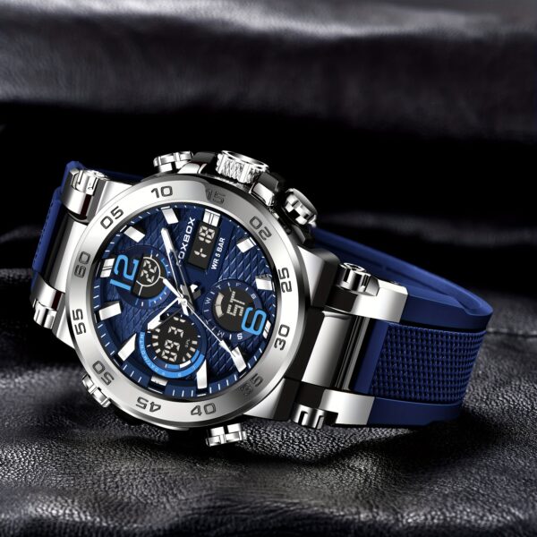 Men'S Dual Display Digital Military Quartz Watch Featuring an Alarm Clock, Chronograph, And Multifunctional Luminous Capabilities, Ideal for Students And Outdoor Activities Like Hiking Or Schooling. - Image 6