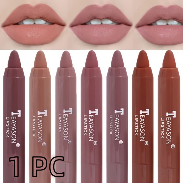 1PC Sexy Matte Lipstick Waterproof Long Lasting Color Rendering Non-stick Velvet Lips Liner Pencil Woman Makeup Cosmetics Valentine's Day Gifts