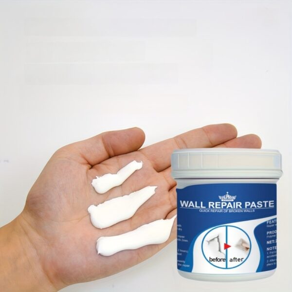 [Long-Lasting Hole Repair Putty] HOLE REPAIR PUTTY - Prevents cracks, durable and long-lasting - Easily repairs holes, cracks, dents and other plasterboard damage - Mild ingredients - Suitable for use on walls - Wall Putty - White, Odorless, Plasterboard - Image 14