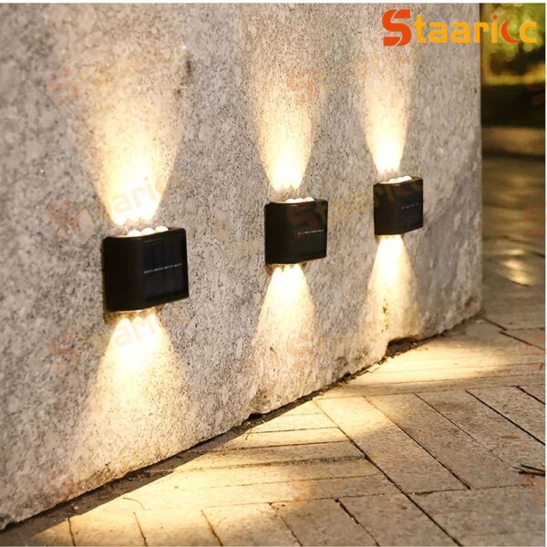 Staaricc 8/6/4/2pcs Solar Wall Light, Outdoor 6 LED Deck Lights, Wall Light, for Courtyard, Street, Fence, Garage, Garden Perfect Decoration - Image 22