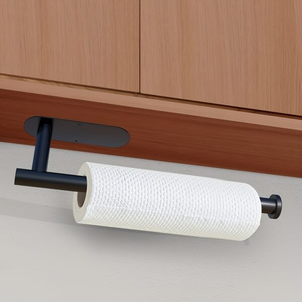 Self Adhesive Paper Towel Holder Under Cabinet For Kitchen, Paper Towel Roll Holder Wall Mount - Image 19